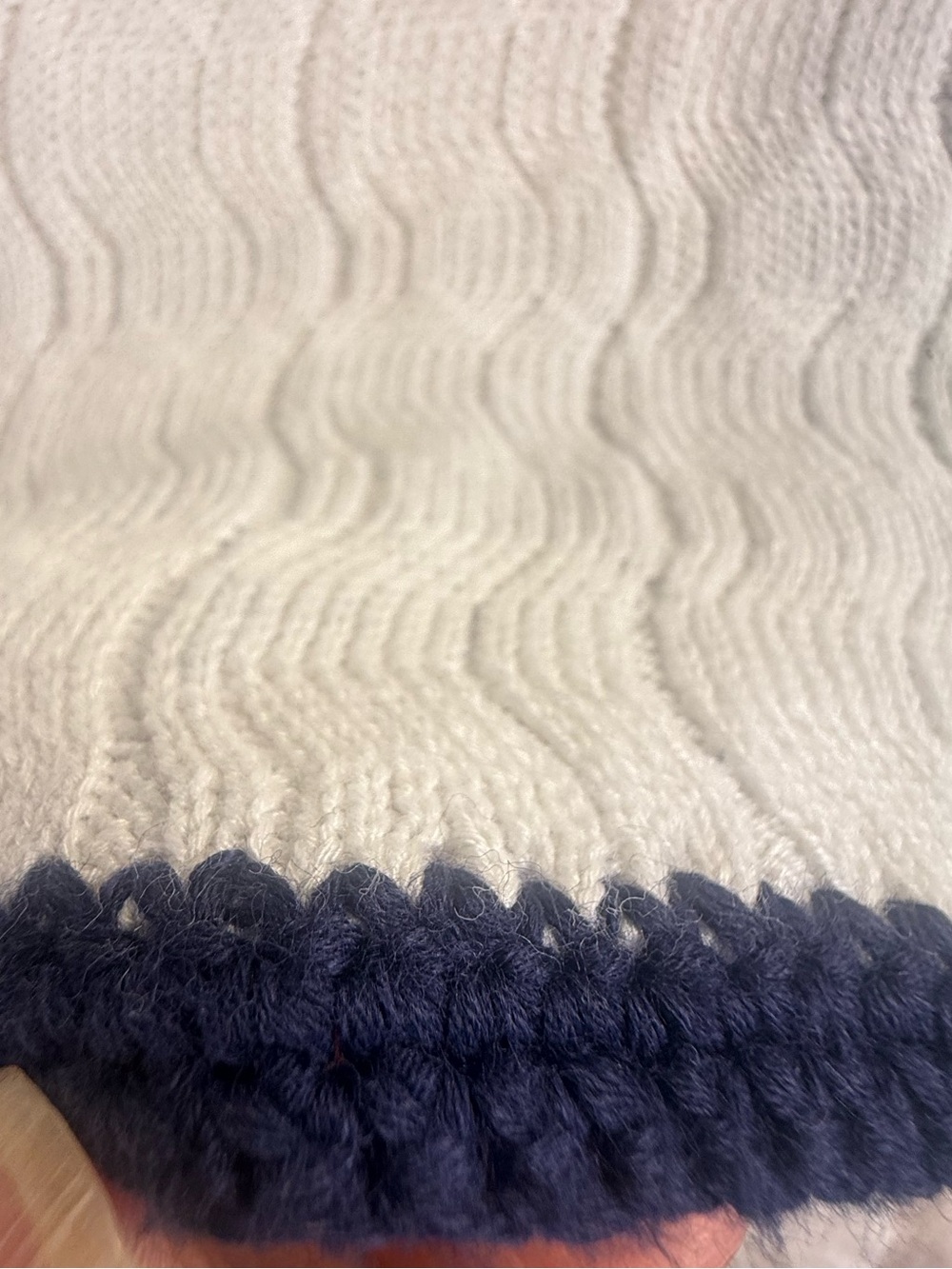 NWT Trina Turk Vermouth 4 Pocket Cardigan Gold Buttons White Blue Sweater M - Picture 12 of 16